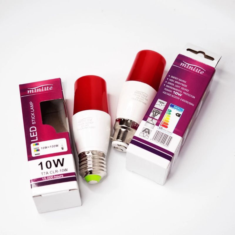 LED 10 Walt Red Color Stick Bulb (E27/B22) 新年大紅燈籠用燈泡 | Shopee Malaysia