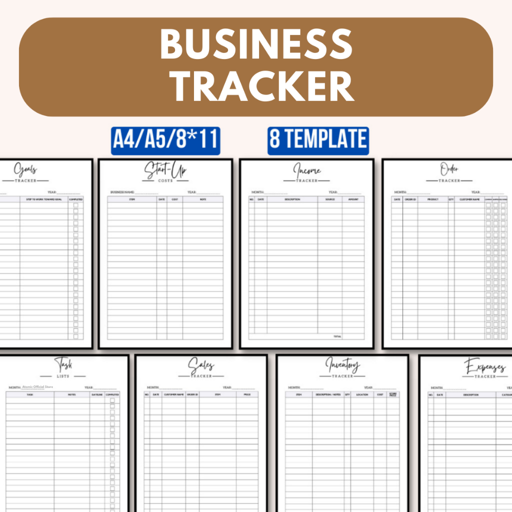 🔥INSTANT🔥 Business Tracker Template Income Expenses Order Sales Tracker ...