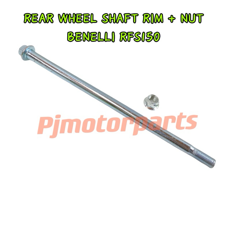 BENELLI RFS150 / RFS150i - REAR WHEEL SHAFT RIM + NUT / BELAKANG TAYAR ...