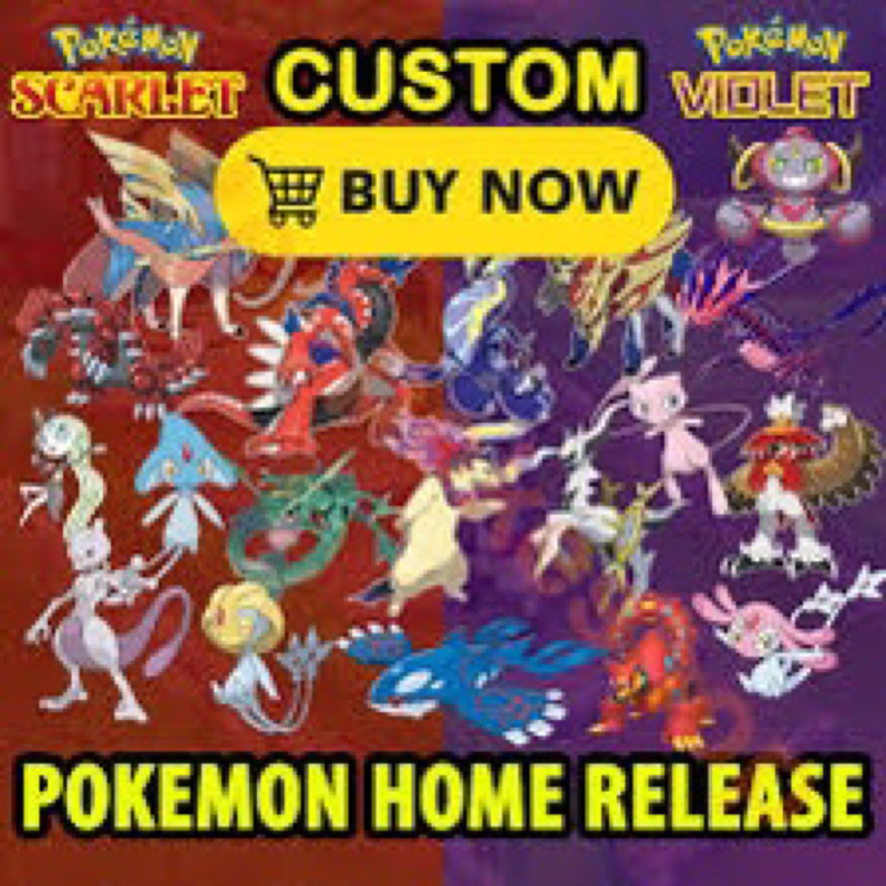 Pokemon Scarlet & Violet Custom Pokemon (New Year Special) | Shopee ...