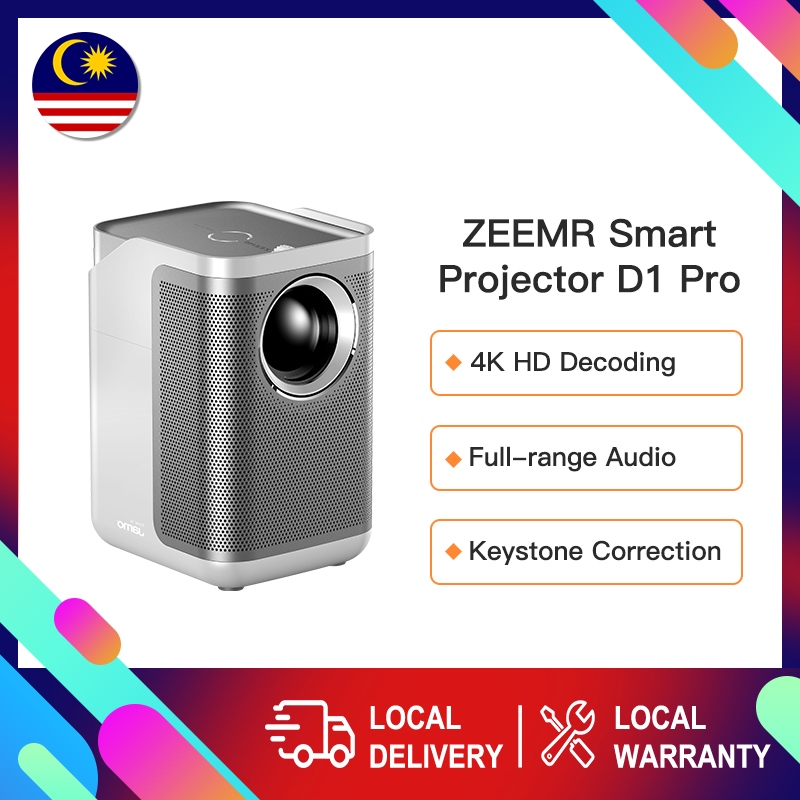 ZEEMR D1 Pro Smart Projector 1080P Support 4K Ultra HD Android 9.0 Dual ...
