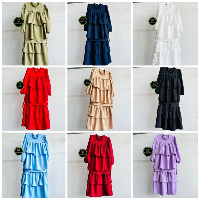 Baju kurung ruffle kids raya 2024 | Shopee Malaysia