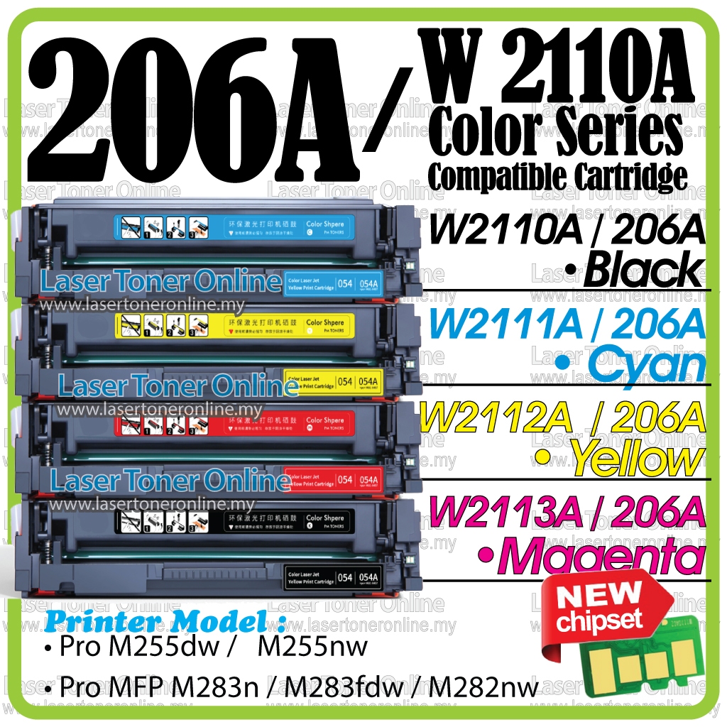 Compatible for H*206A-H* 206A W2110A W2111A W2112A W2113A Color ...