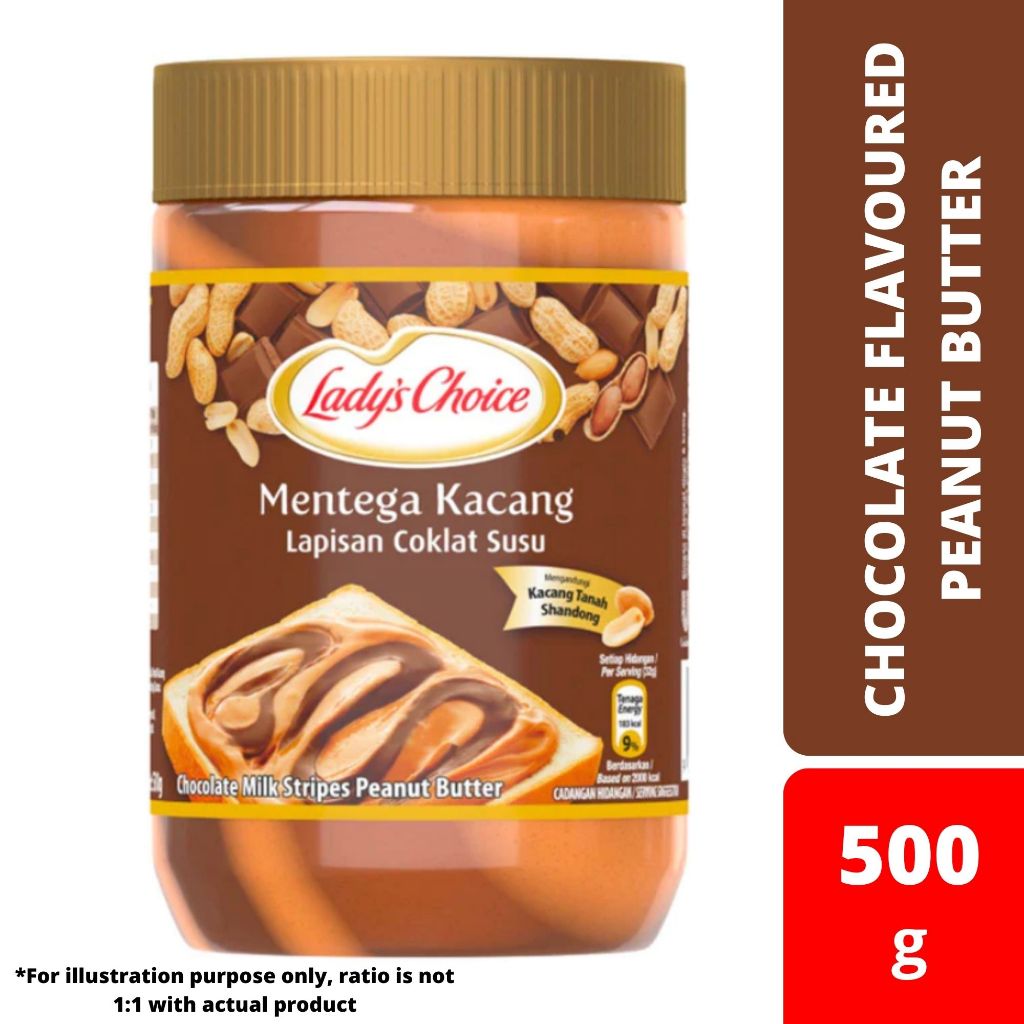Lady's Choice Chocolate Flavoured Peanut Butter 500g Shopee Malaysia