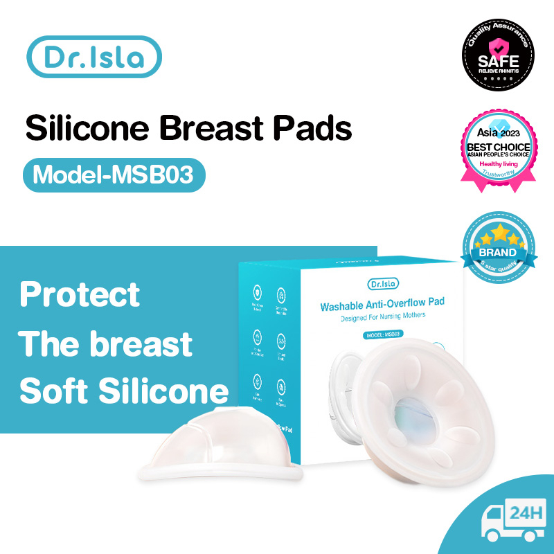 Dr.isla Hand Free Premium Silicone Breast Milk Collector Shell Nursing