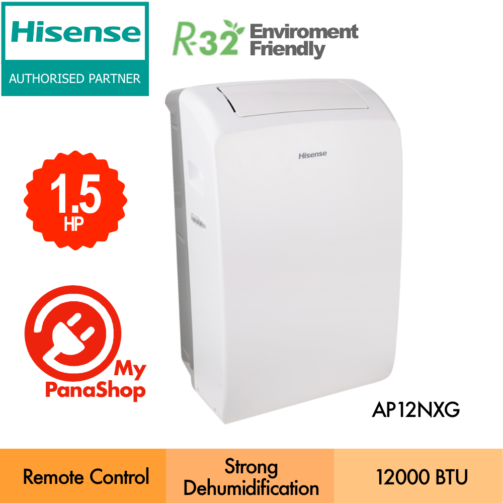 Hisense Portable AirCond R32 Air Conditioner (1.5HP) AP12NXG