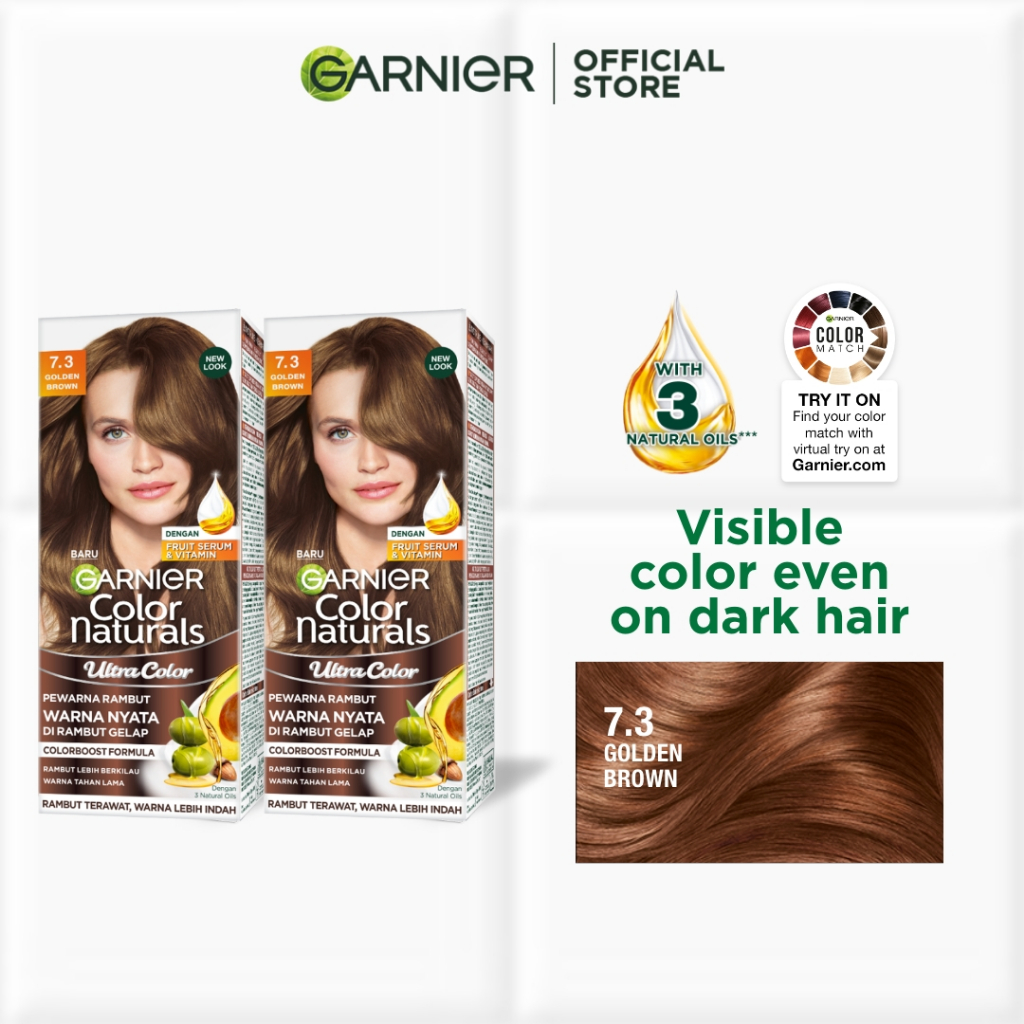 GARNIER ColorNat Cream Hair Color No Ammonia, Telus Air, 100 Halal