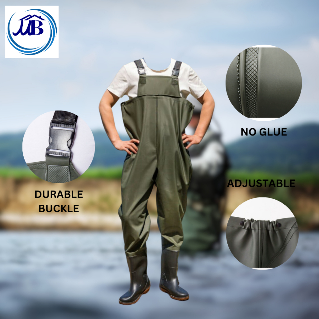 Wading Suit Jumpsuit Fishing Waterproof Clothes Shoes Outdoor
