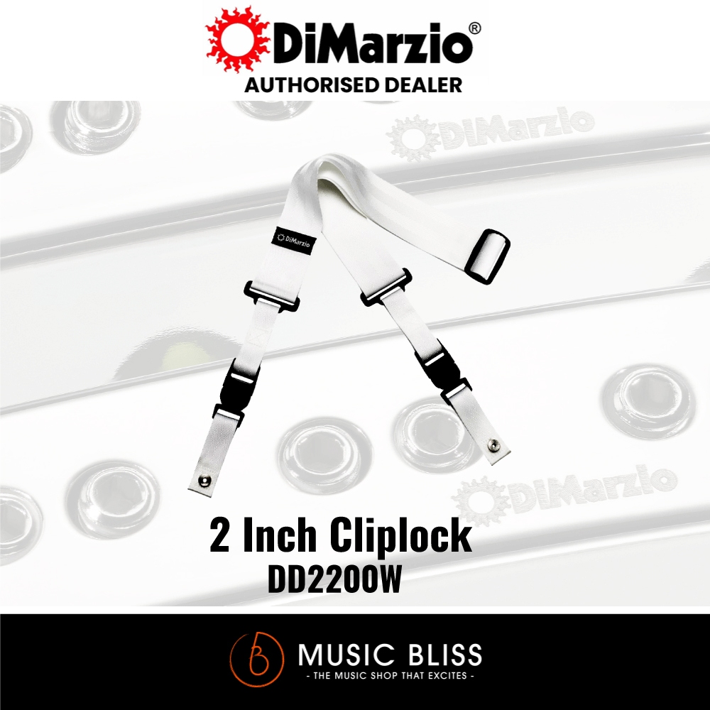 Dimarzio ClipLock 2 Nylon Strap in Red - Andertons Music Co