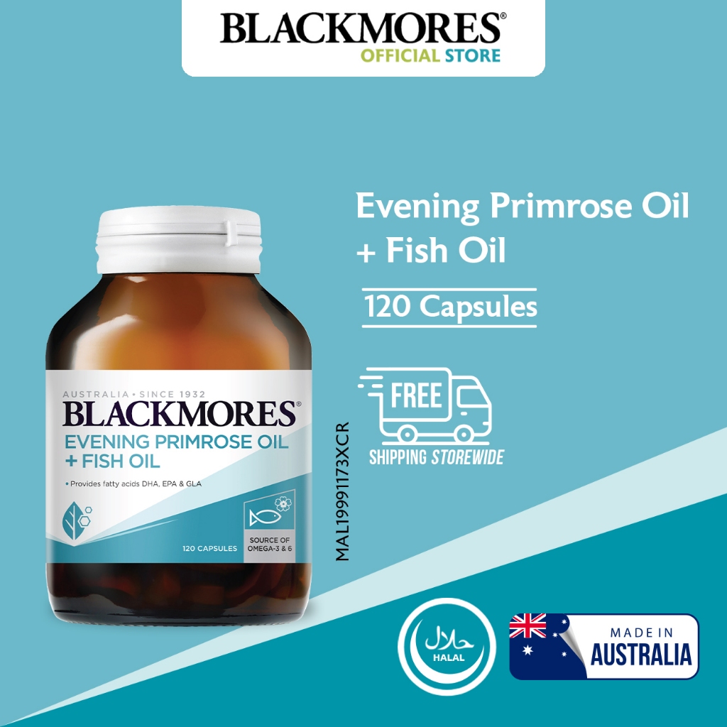 Blackmores Evening Primrose Oil + Fish Oil 120s Promotes Joint Health (Min 6 Months Expiry