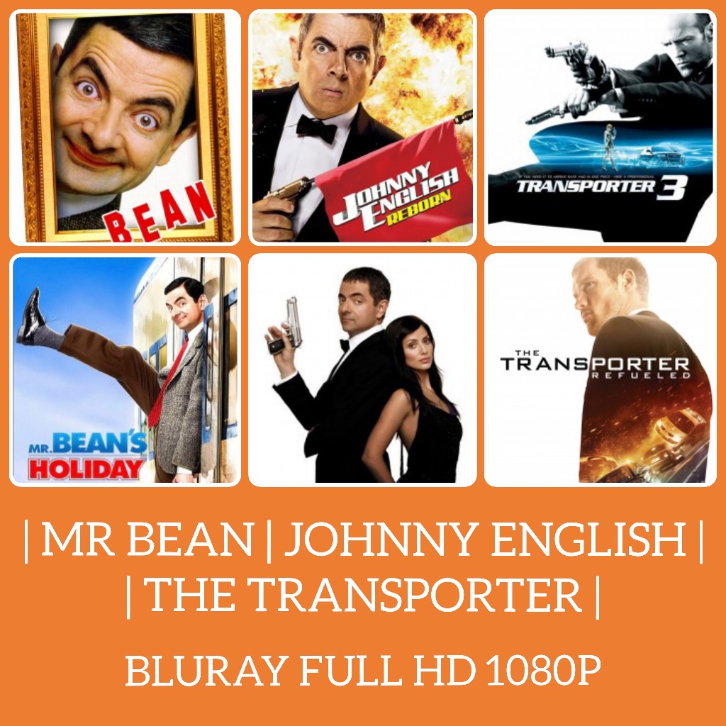 MOVIE PENDRIVE MR BEAN JOHNNY ENGLISH THE TRANSPORTER COLLECTION