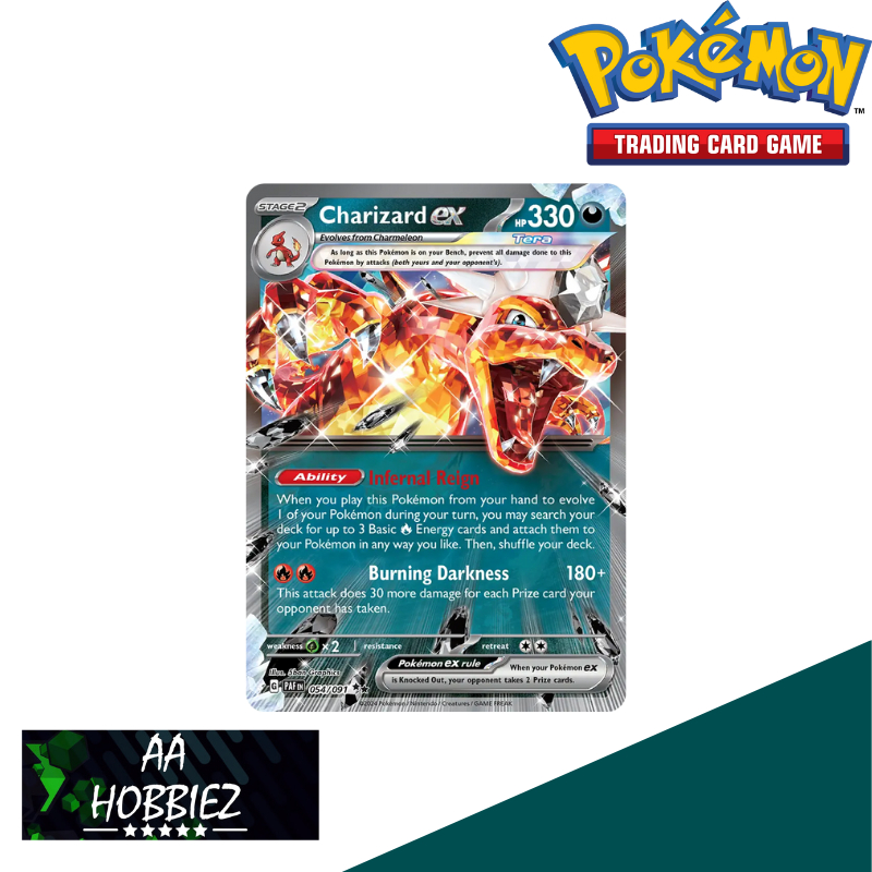 Pokemon TCG Charizard Ex 054/091 Paldean Fates | Shopee Malaysia