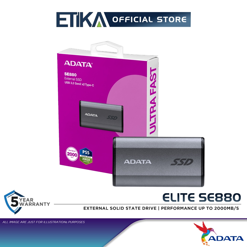 Adata Elite SE880 External Solid State Drive Performance up to