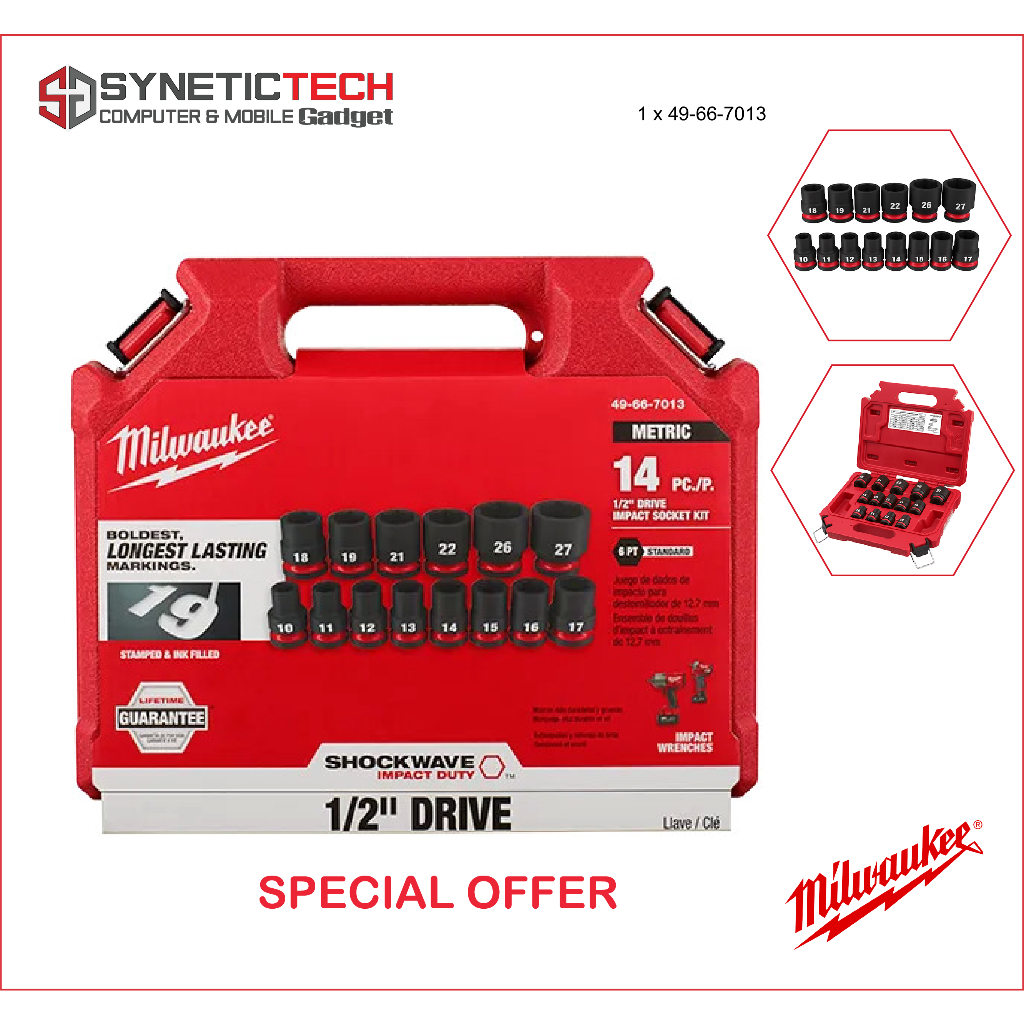 Milwaukee 14PC SHOCKWAVE Impact Duty™ 1/2