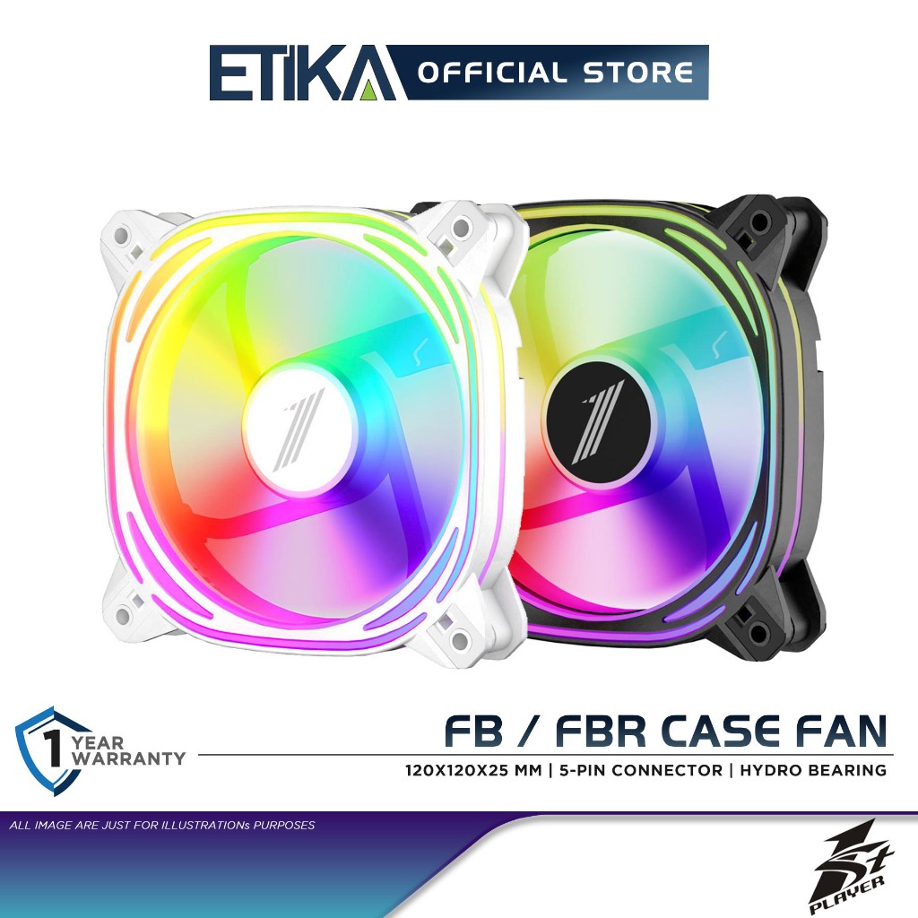 1st Player FB/ FB-R (Reversible) Case Fan | ARGB PC Cooling Case Fan ...