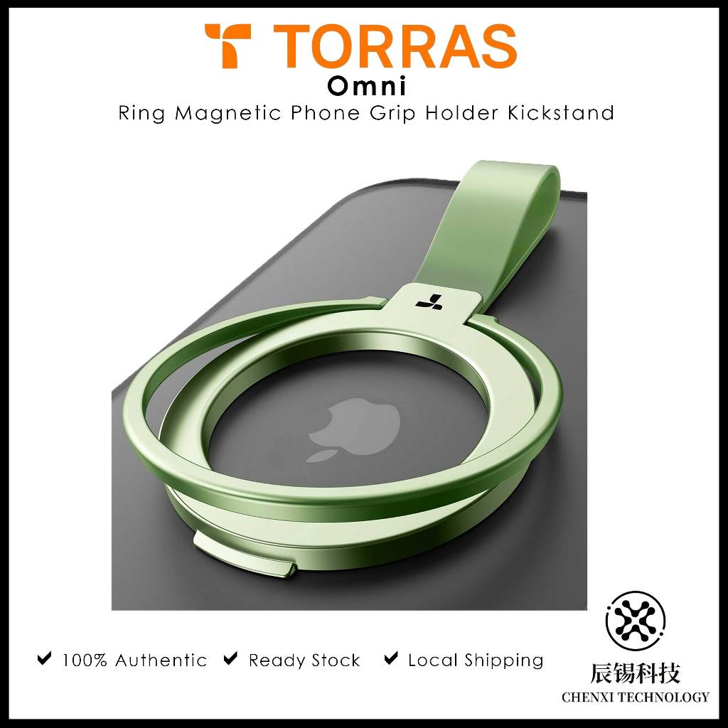 Torras Omni Ring Magnetic Phone Grip Holder Kickstand | Shopee Malaysia