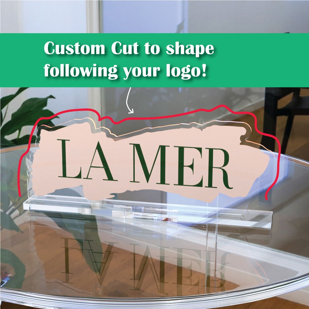 Custom made acrylic sign/ Signboard Akrilik Meja/ Table Stand Signage ...