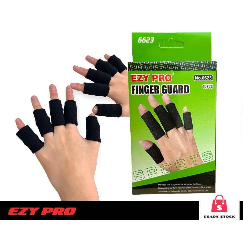 Ezy Pro Elastic Finger Guard Protector / Basketball Volleyball Thumb ...