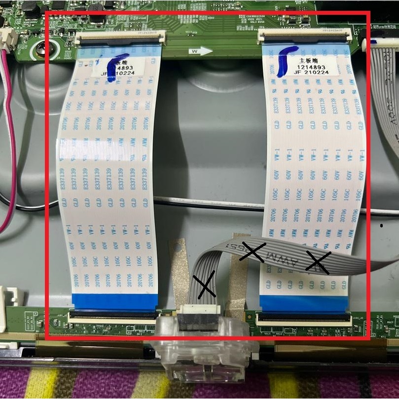 ☑️🇲🇾 24hrs Ship🔥 2pcs - HISENSE LCD TV 50A6500G RIBBON CABLE (MAINBOARD ...
