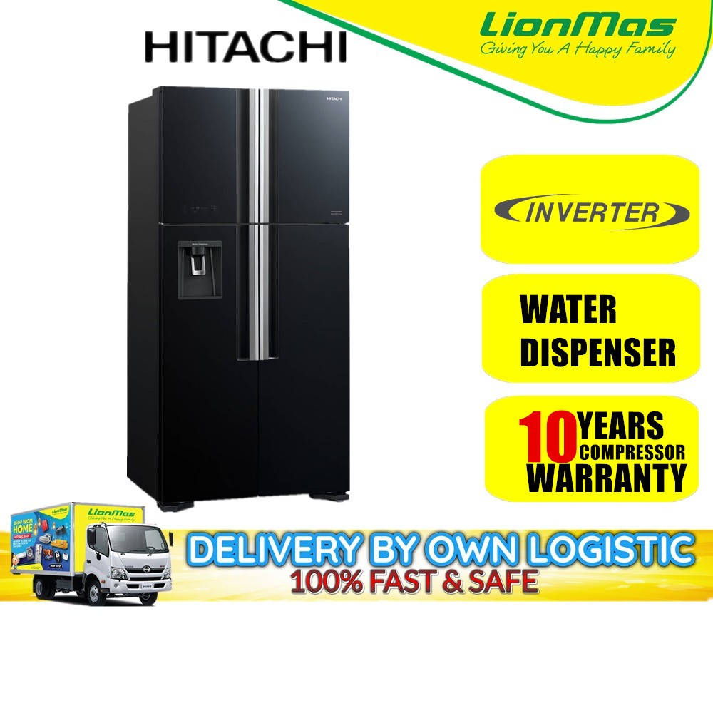 HITACHI 540L Inverter Big French 4 Door Refridgerator RW720P7M