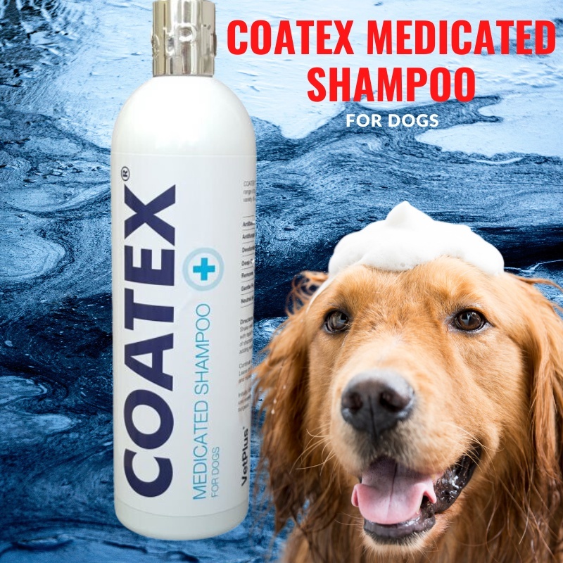 VetPlus Coatex Medicated Shampoo for Dogs & Cats 500ml anti bacterial