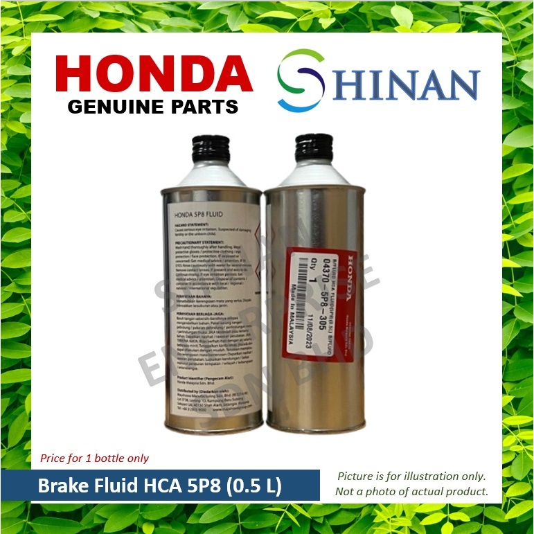 Brake Fluid HCA Fluid (5P8, Dot-4) (0.5 L) - Genuine Honda Product ...