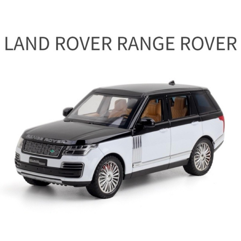 【MJ】1:24 Scale Range Rover Alloy Car Model Light & Sound Effect Diecast ...