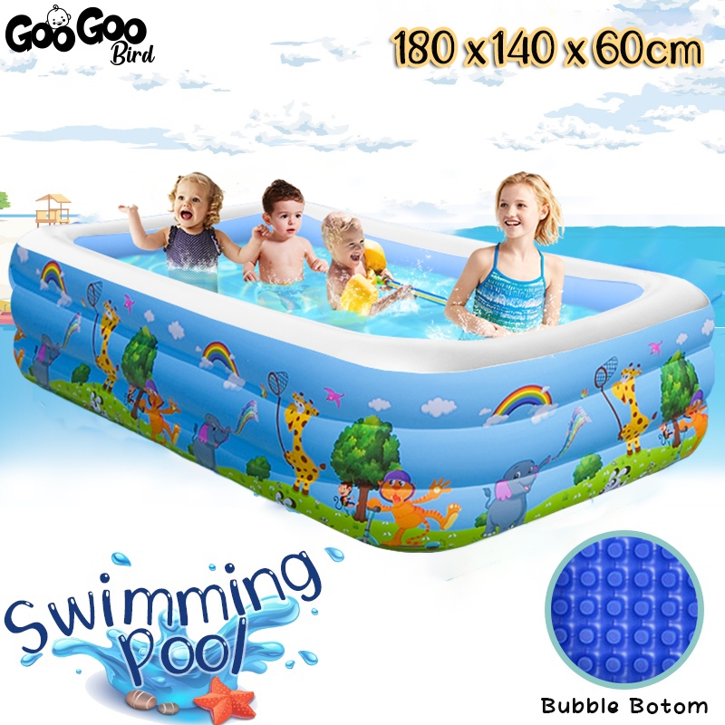 GooGoo Bird 7 Sizes Inflatable Swimming Pool Random Cartoon Design Kids ...