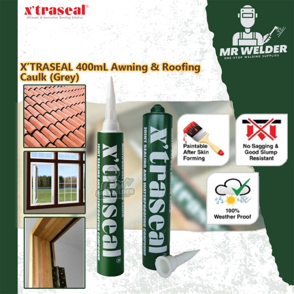 Xtraseal Awning Caulk And Roofing 400ml Silicone Sealant Awning Acrylic Latex Sealant Silicon Atap 5666