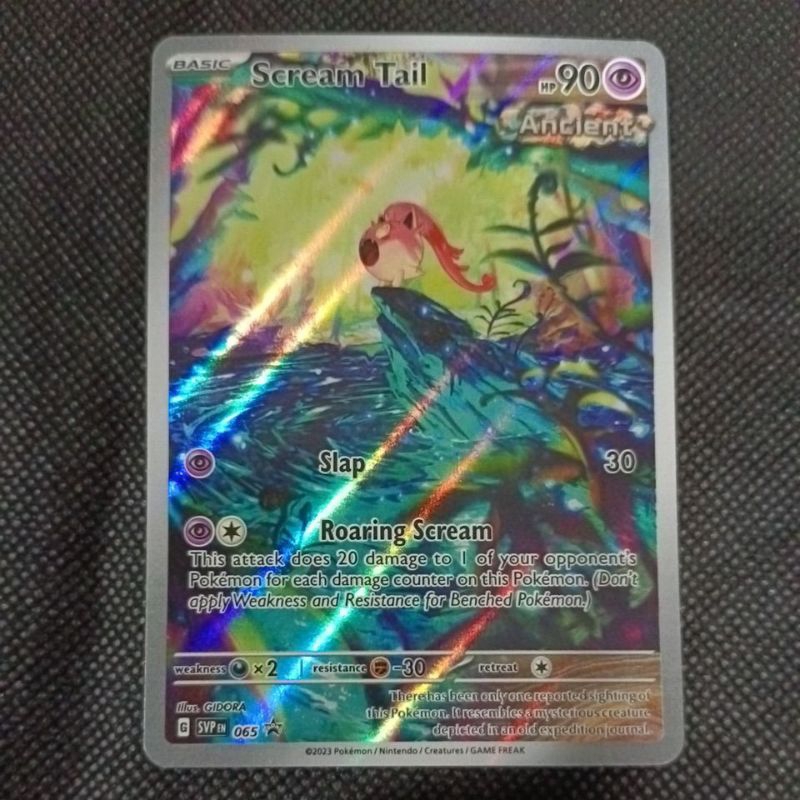 Pokemon Card TCG : Paradox Rift : Scream Tail Promo 065 100% Original ...