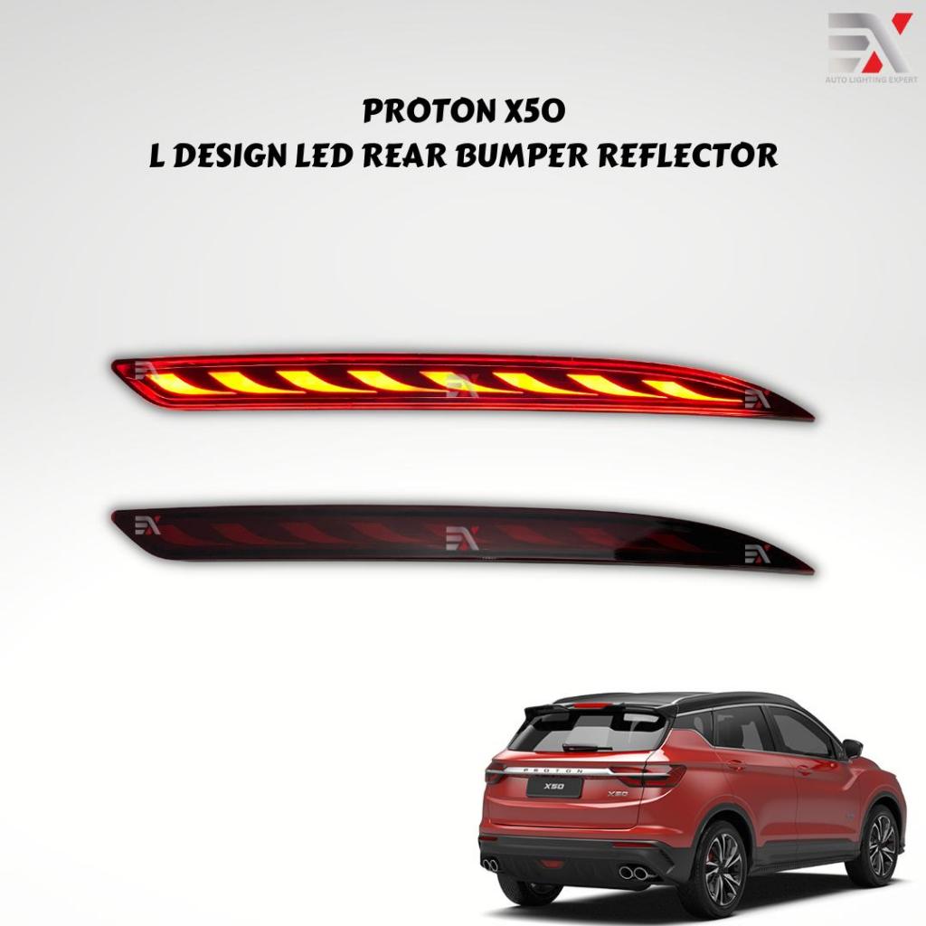 PROTON X50 REAR BUMPER REFLECTOR - L DESIGN (RED) | Shopee Malaysia