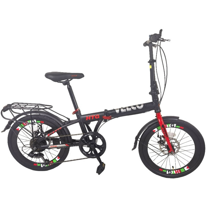 【SIAP PASANG】FOLDING BIKE VELCRO 20" 7speed with Pelantar Magat Disc