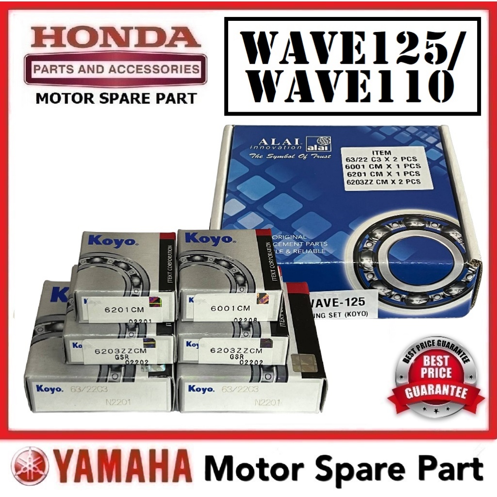 HONDA WAVE125 WAVE110 KOYO BEARING ENGINE SET 0 COMP ENJIN ENGIN