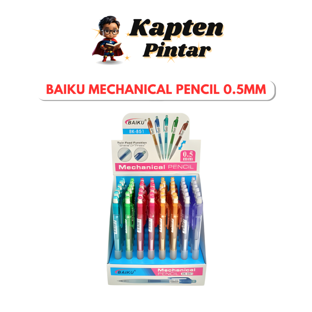 Baiku Mechanical Pencil 0.5mm (1 Pen) | Shopee Malaysia