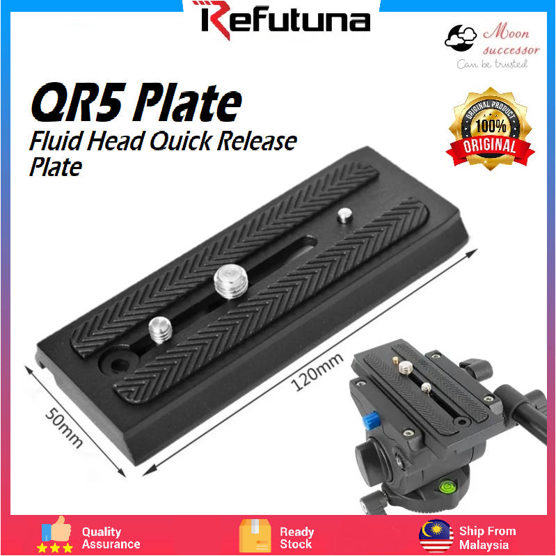 Refutuna Camera Tripod Sliding QR5 Quick Release Plate 501PL Camera Tripod Fast Head Manfrotto