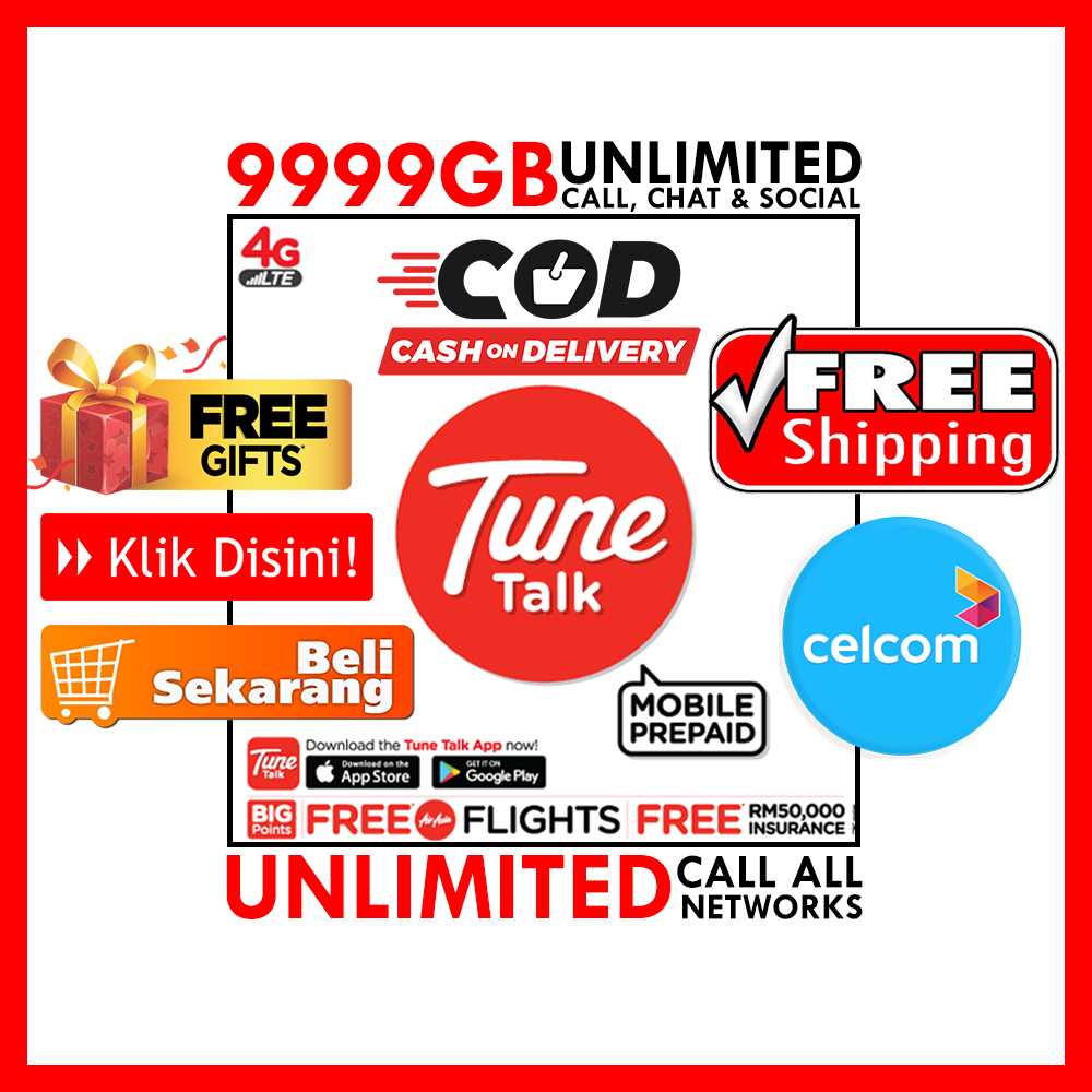 FREE Tunetalk Sim Card Unlimited Internet Data @ Call Simkad Prepaid ...