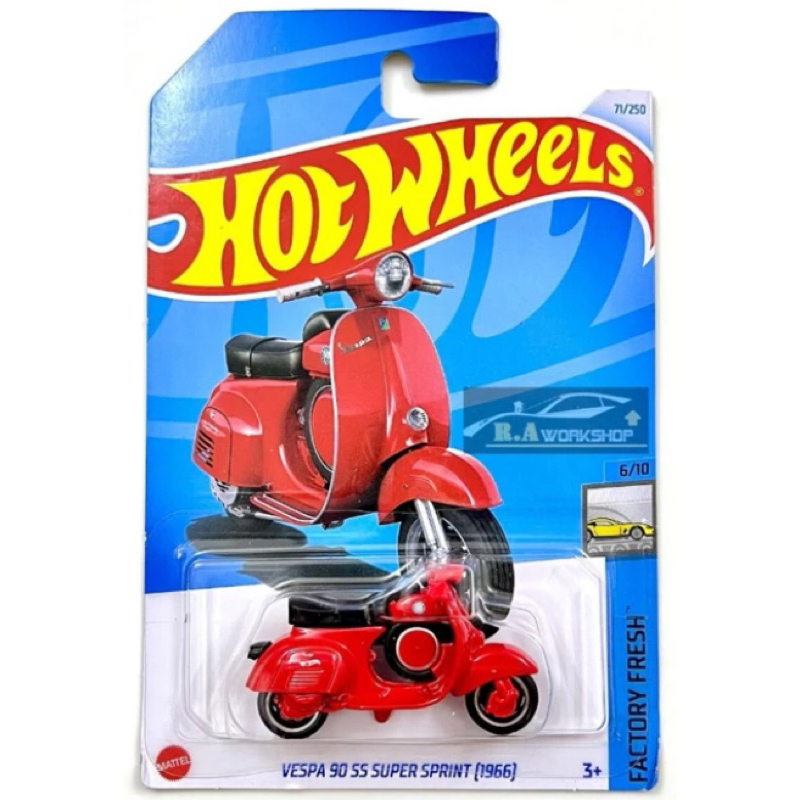 HOT WHEELS VESPA 90 SS SUPER SPRINT 1966 RED | Shopee Malaysia