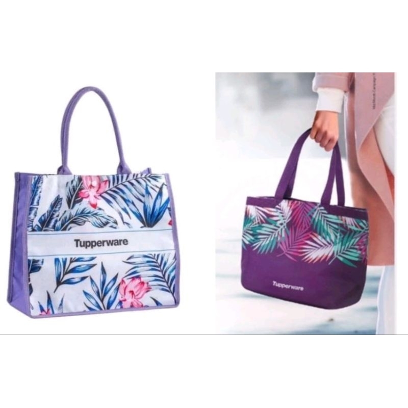 Multipurpose Bag Blue Tupperware/Floral Bag /Tote Purple/Safari Canvas ...