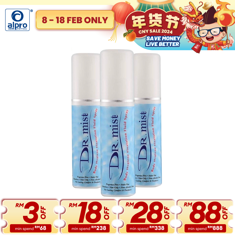 Dr. Mist Body Spray Deodorant (3 x 75ml) Shopee Malaysia