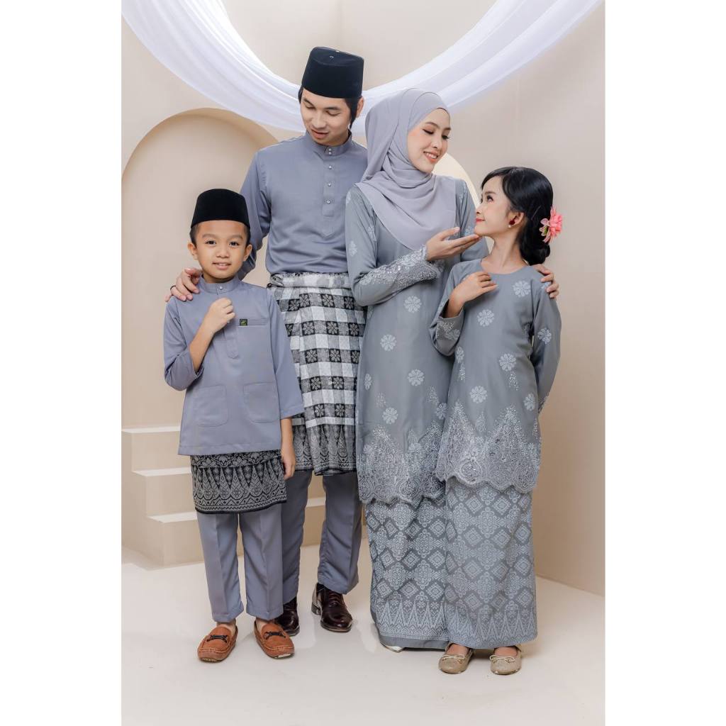 SET FAMILY SONGKET WALINONG SARI | BAJU RAYA SEDONDON | KURUNG MODEN ...