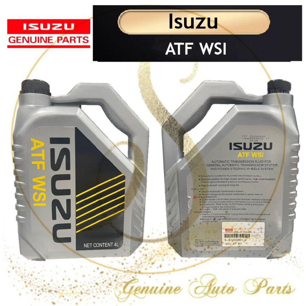 Isuzu Genuine Atf Wsi For Isuzu D Max Rt Cc Blue Power