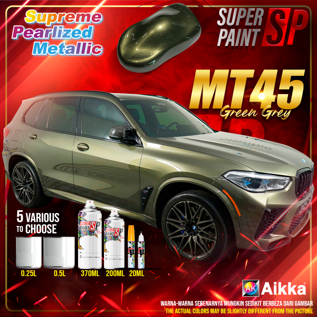 AIKKA MT45 Green Grey | Supreme Metallic | Automotive 2K Car Paint
