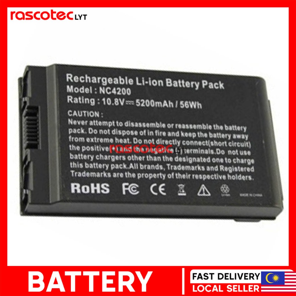 LAPTOP BATTERY FOR HP NC4200 NC4400 TC4400 TC4200 HSTNN-UB12 IB12 OEM ...