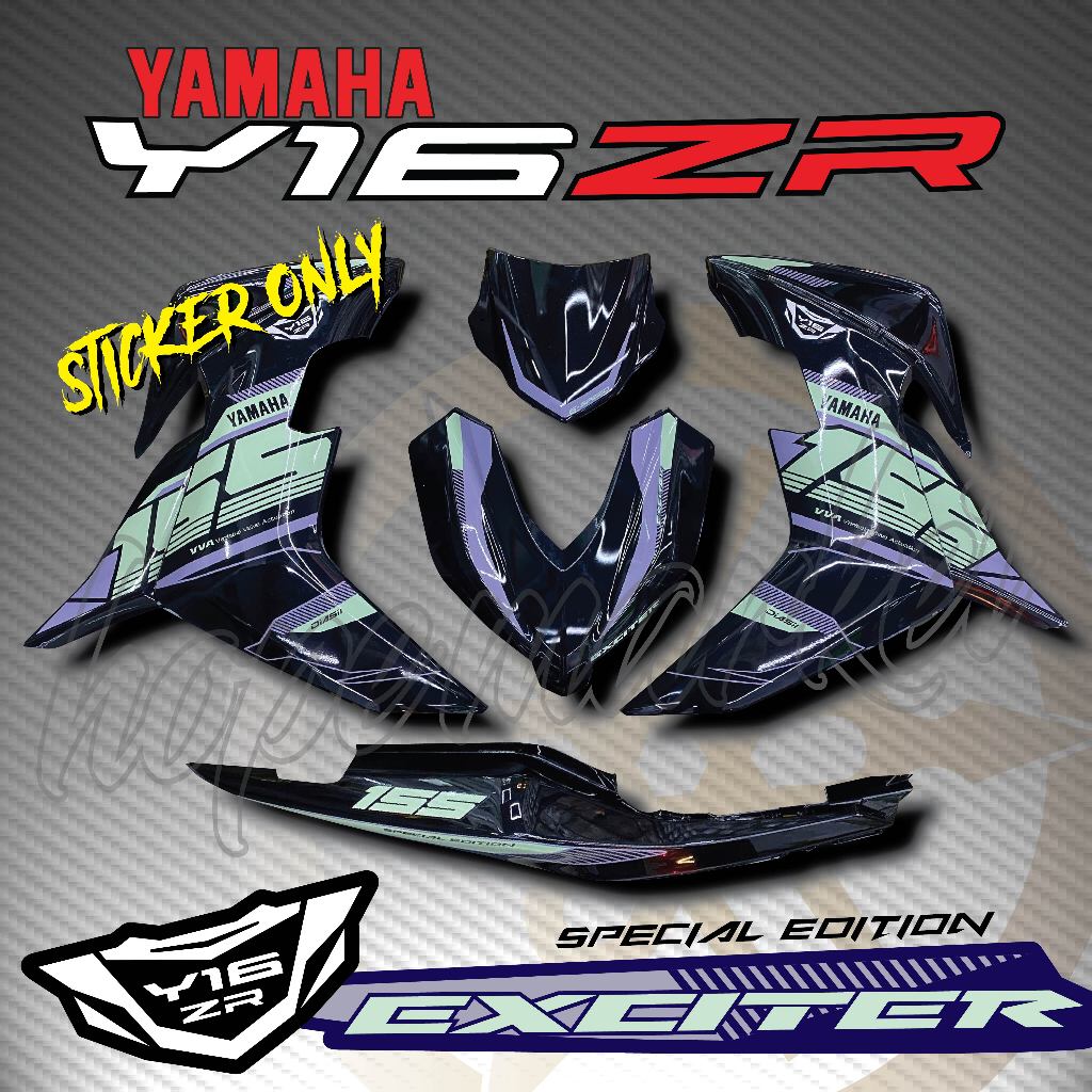 STRIPE MOTOR YAMAHA Y16ZR V1 V2 EXCITER 155 VVA ABS 2024 CUSTOM BODY ...