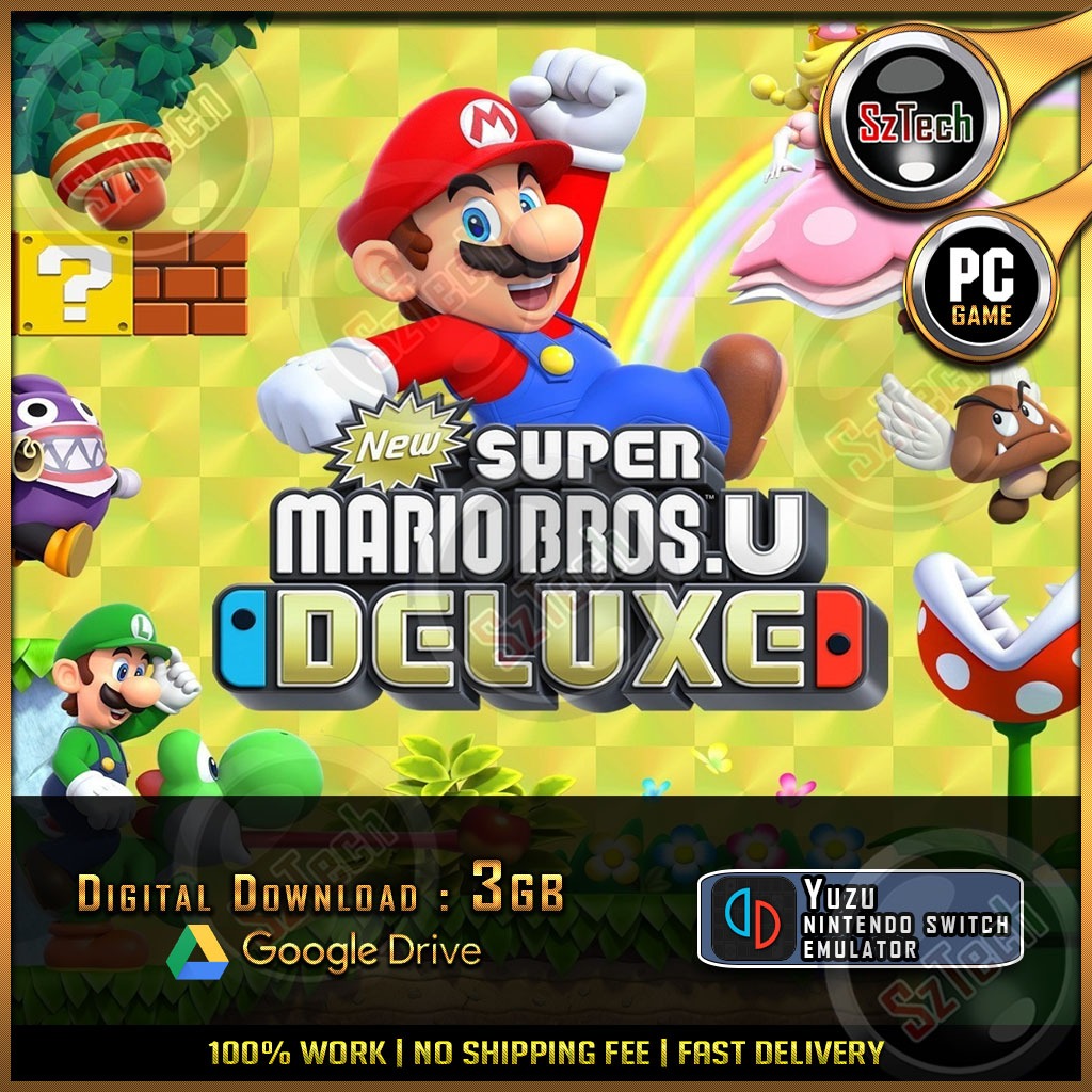 New Super Mario Bros. U Deluxe [ PC/Laptop GAME ]🔥Super Mario Bros🔥 ...