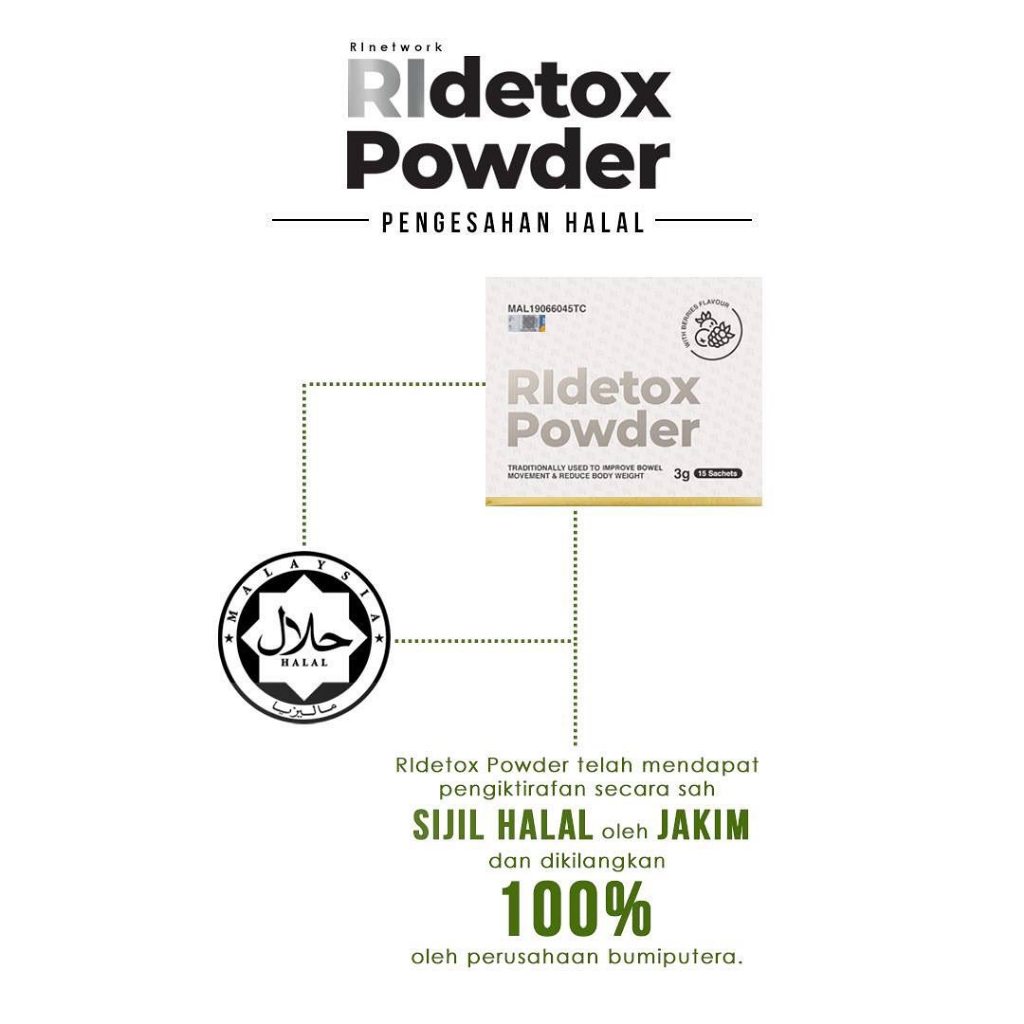 RIZALMAN RIDETOX POWDER | Shopee Malaysia