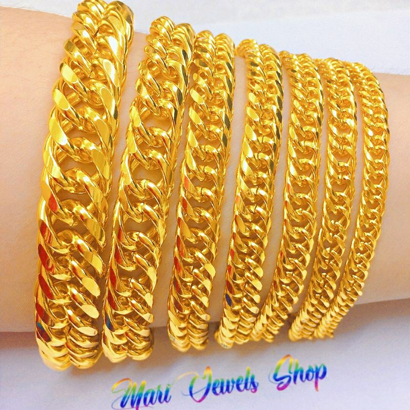 💥ada Cop 916💥 Bce58 Emas Bangkok Adult Bracelet Gelang Tangan Rantai