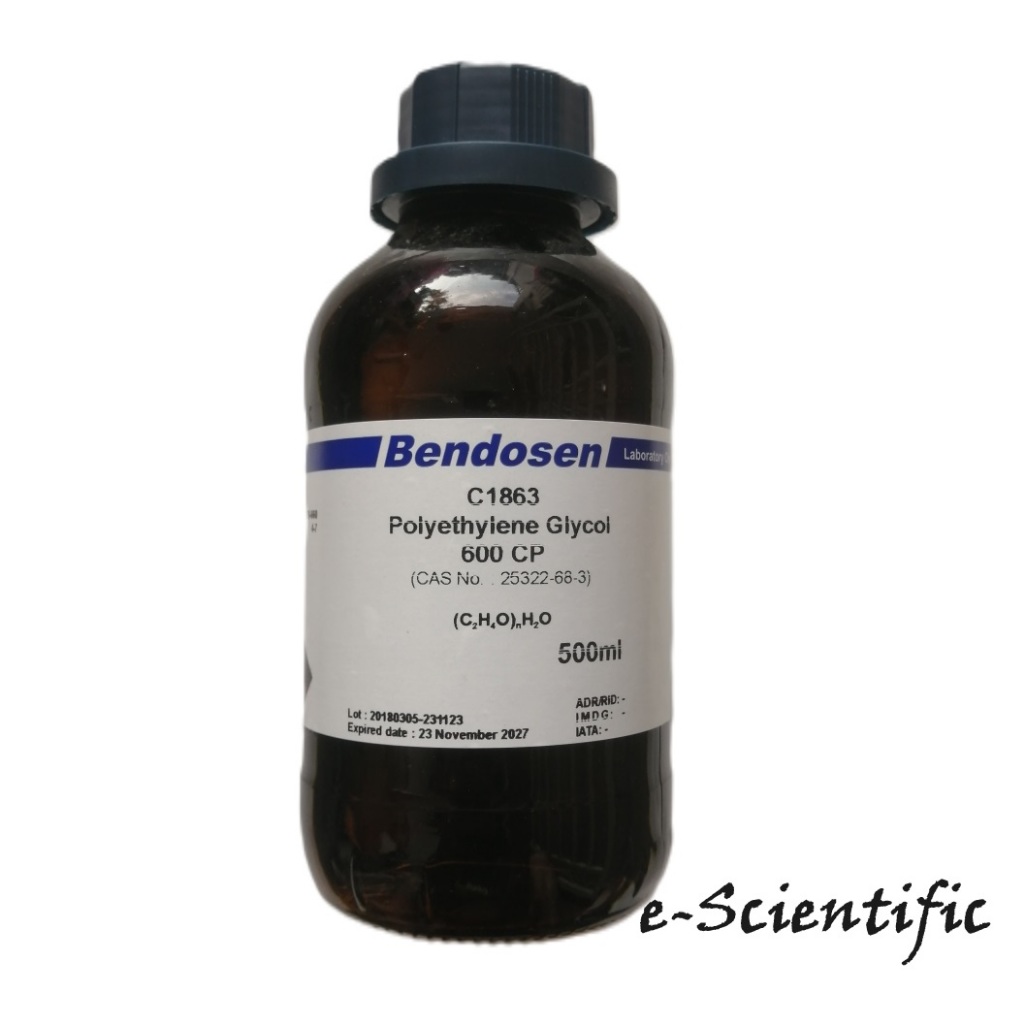 Polyethylene Glycol 600, CP, 500ml, BENDOSEN. | Shopee Malaysia