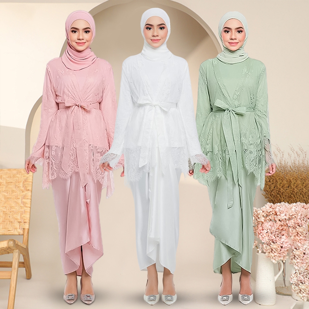 Kebaya Lace Kebaya Baju Kurung Moden Ironless Muslimah Sesuai Untuk ...