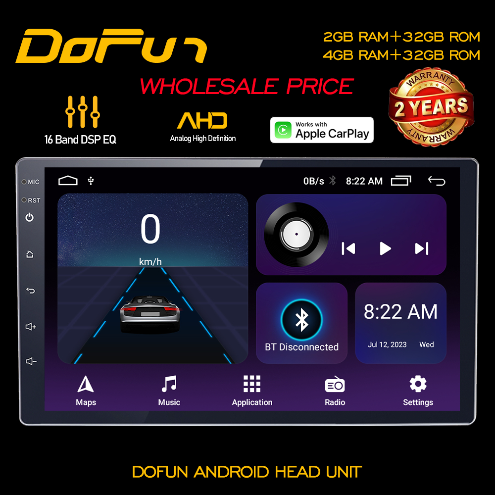 Dofun Android Player 2RAM Android 13 Quad Core DSP Car Play GPS ...